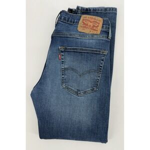 Levis 502 Jeans Men 32x30 Blue Tapered Medium Wash American Denim Pants